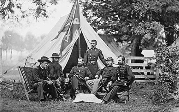 Civil War Image of Sheridan, Merritt, Gregg, Davis, Wilson, Torbert